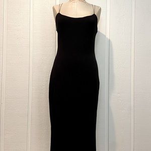 T by Alexander Wang Black Cotton Maxi Dress